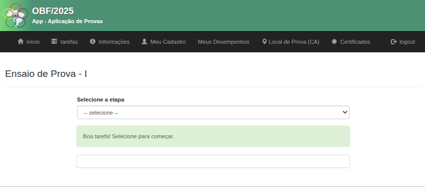 Interface de respostas